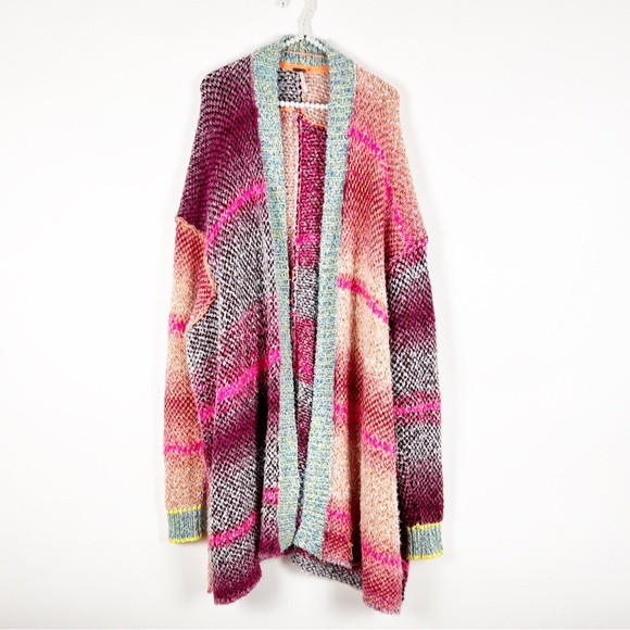 Free People Day Dreaner Cardigan Sweater Orchid Cloud Size Large - Picture 2 of 4
